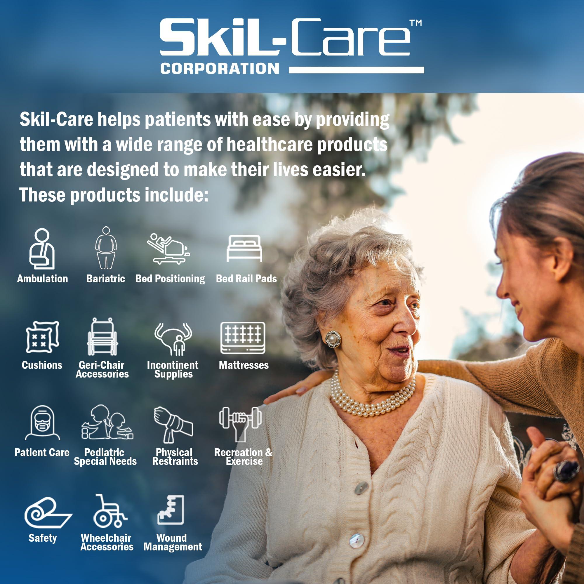 Skil-Care Skil-Care Abduction Wedge with Soft Foam Padding, 14\" W x 8\" D x 4\" H, Promotes Hip Alignment and Stability, Easy-to-Clean Cover, 703075