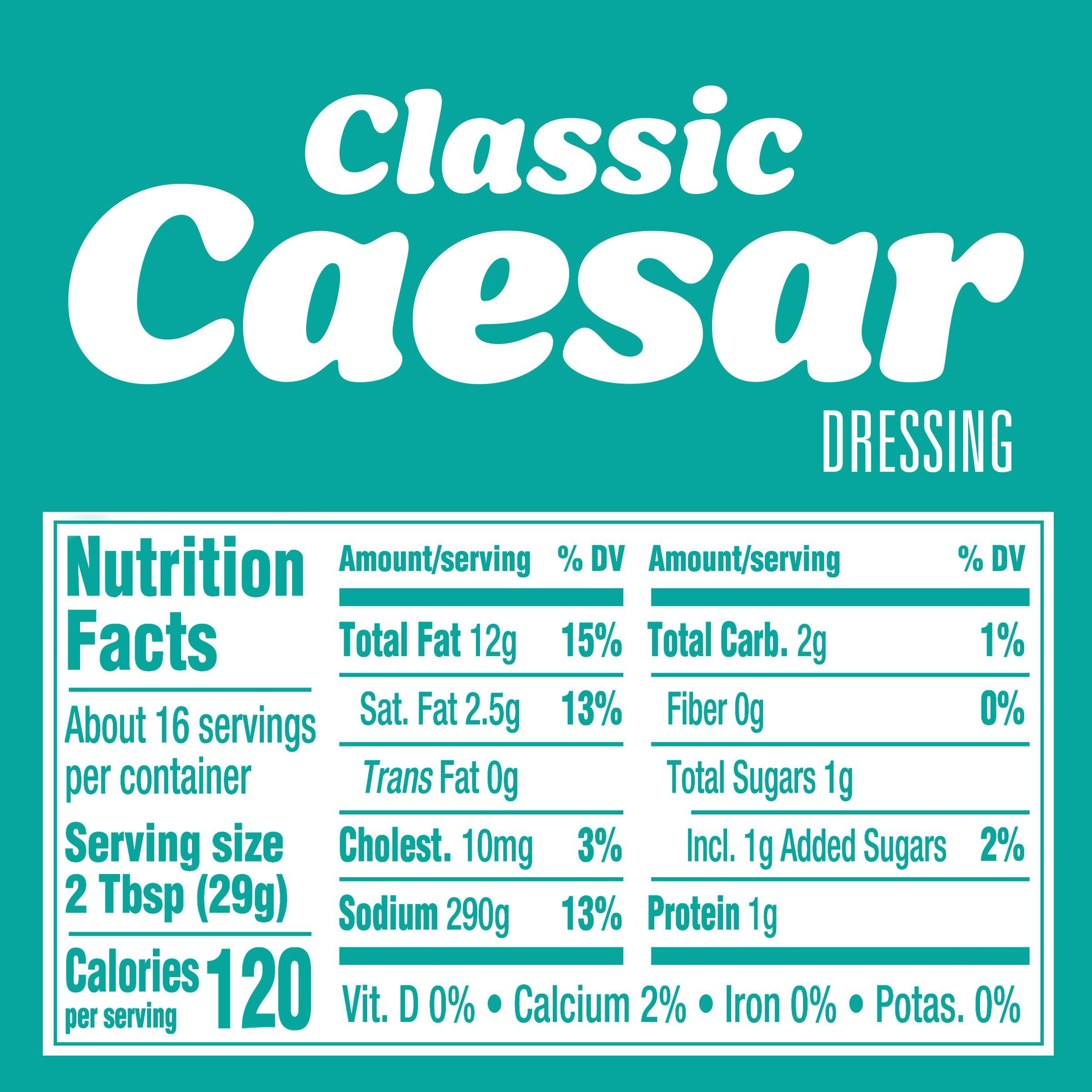 Kraft Kraft Salad Dressing, Caesar, 16 oz