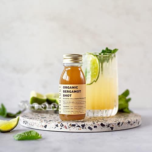 Erbology 100% Organic Bergamot Juice 12 Daily Shots (2 fl oz) - Supports Immunity and Collagen Production - High in Vitamin C and Bio-active Flavonoids - Straight from Farm in Italy - Undiluted - No Added Suga