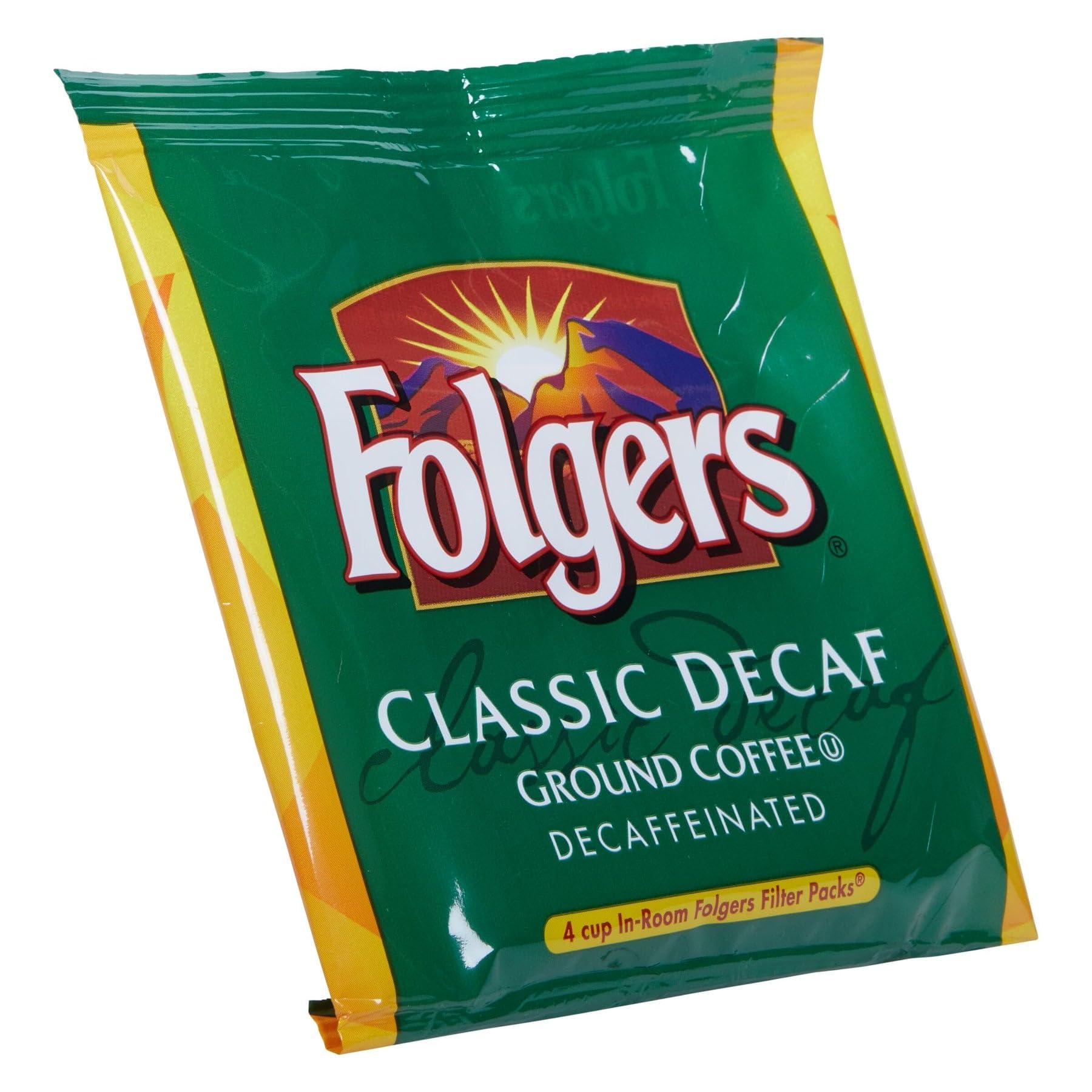 Folgers Folgers - Coffee Filter Packs, Decaffeinated, In-Room Lodging, .9Oz, 200/Carton
