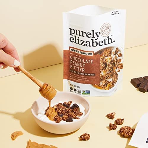 purely elizabeth. Purely Elizabeth, Chocolate Peanut Butter, Ancient Grain Granola, Gluten-Free, Non-GMO (10oz Bag)