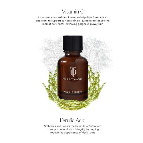 True Botanicals True Botanicals Vitamin C Booster Powder | Treats Dark Spots & Visibly Brightens w/Ferulic Acid | Supercharge Any Serum/Moisturizer | Dermatologist Tested, All Natural, Vegan | 0.5 oz | 14 g