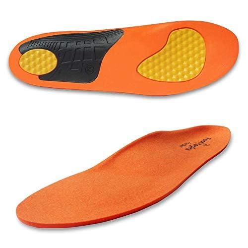 Footlogics Footlogics Full-Length Sports Orthotic Shoe Insoles with Arch Support for Heel Pain, Ball of Foot Pain (Metatarsalgia), Flat Feet - Football, Pair, XL