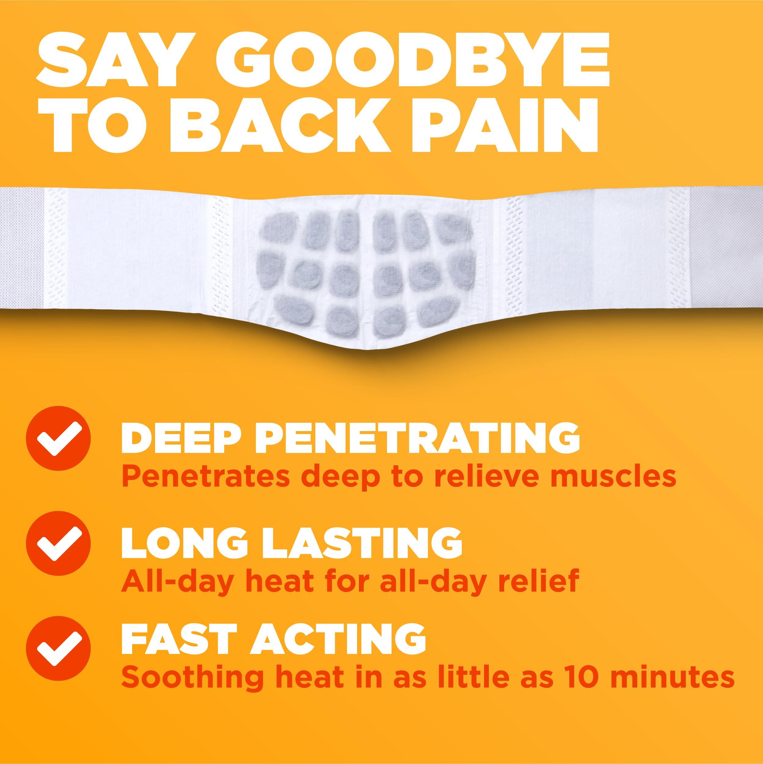 ThermaCare ThermaCare Back Pain Therapy Lower Back & Hip Small/Medium Pain Relief Heat Wraps, 3 Count