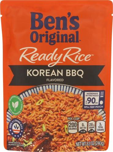 BEN'S ORIGINAL BEN'S ORIGINAL Ready Rice Korean BBQ Flavored Rice, Easy Dinner Side, 8.5 oz Pouch