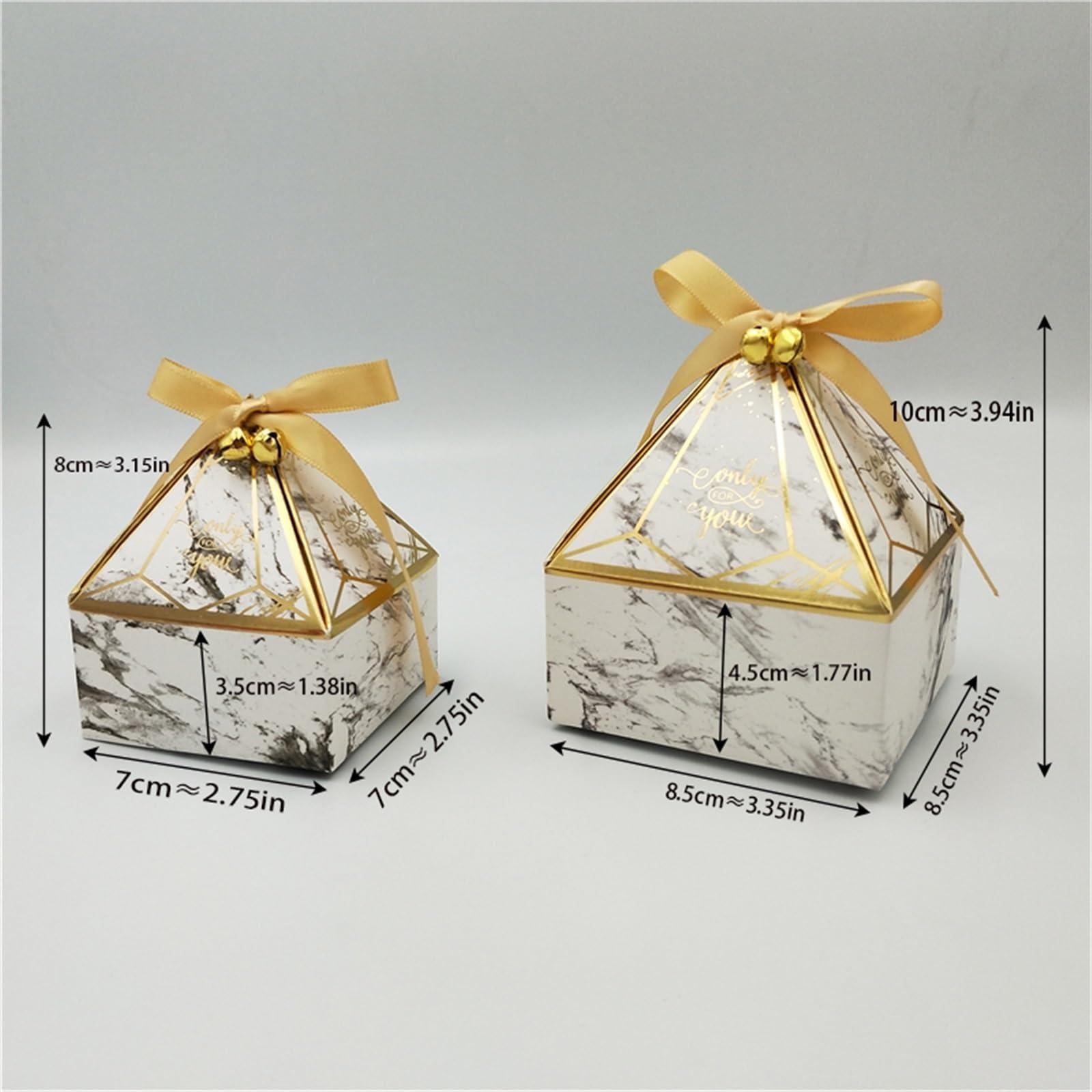 HMLTD Christmas Gifts Boxes Surprise Gift Box Gift Box Wedding Supplies Party Candy Box Baby Shower Paper Chocolate Boxes New Prismatic Creative Bronzing Packaging Boxes Gift Boxes for Presents, Shirt, Robe