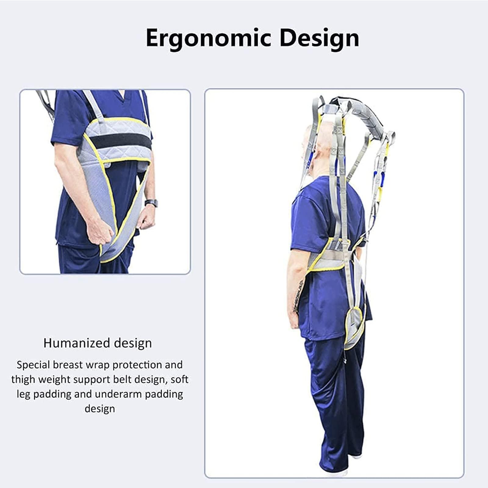 MHOZLHY MHOZLHY Patient Lift Slings Belt, Standing Walking Aids Moving Assist Hoist Gait Walking Straps Harness Medical Full Body Strap Belt Supports Leg Trainers