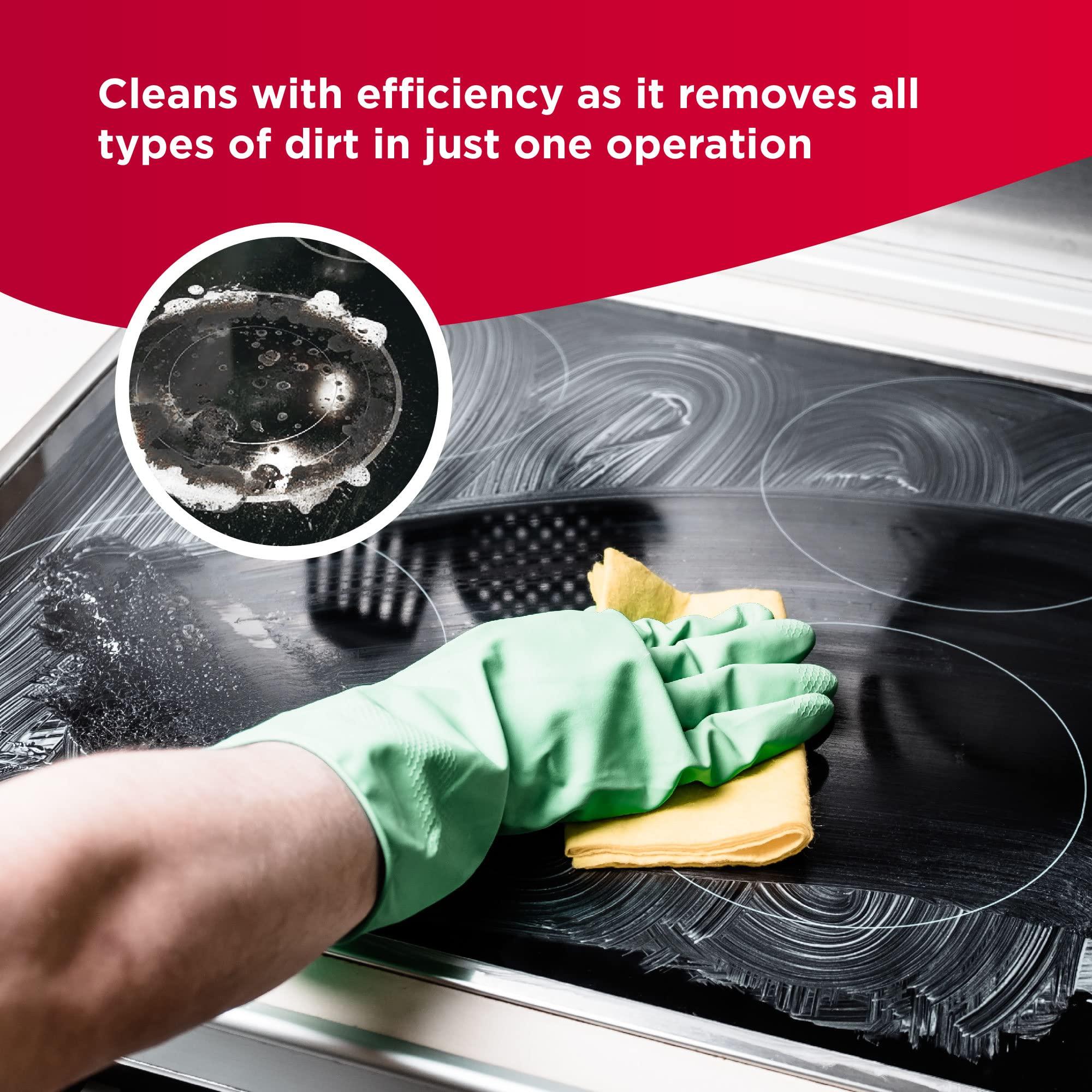 Nordicare Nordicare Stove Top Cleaner Glass Ceramic - Induction Cooktop Cleaner Polish And Protector For Everyday Use - No Scrubbing Pad Needed - Leaves Protective Film - Made In Denmark (16.9oz)