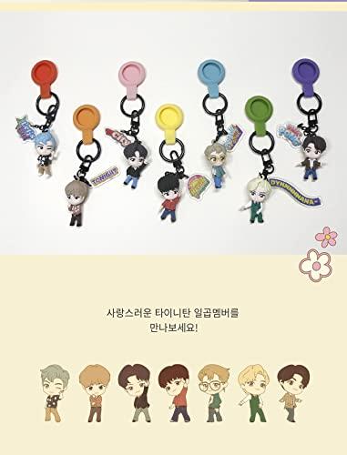 BTS TinyTAN Dynamite AirTag Figure Key Ring - Jung TinyTAN