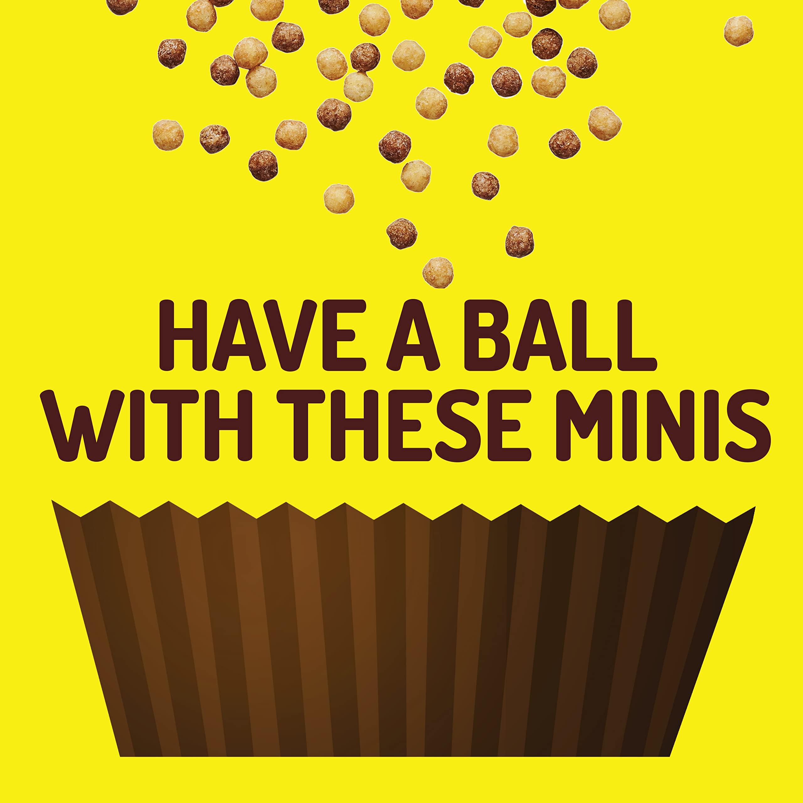 Reese\'s Reese\'s Puffs Minis Breakfast Cereal, Chocolate Peanut Butter Cereal, Family Size, 35 OZ Bag Cereal