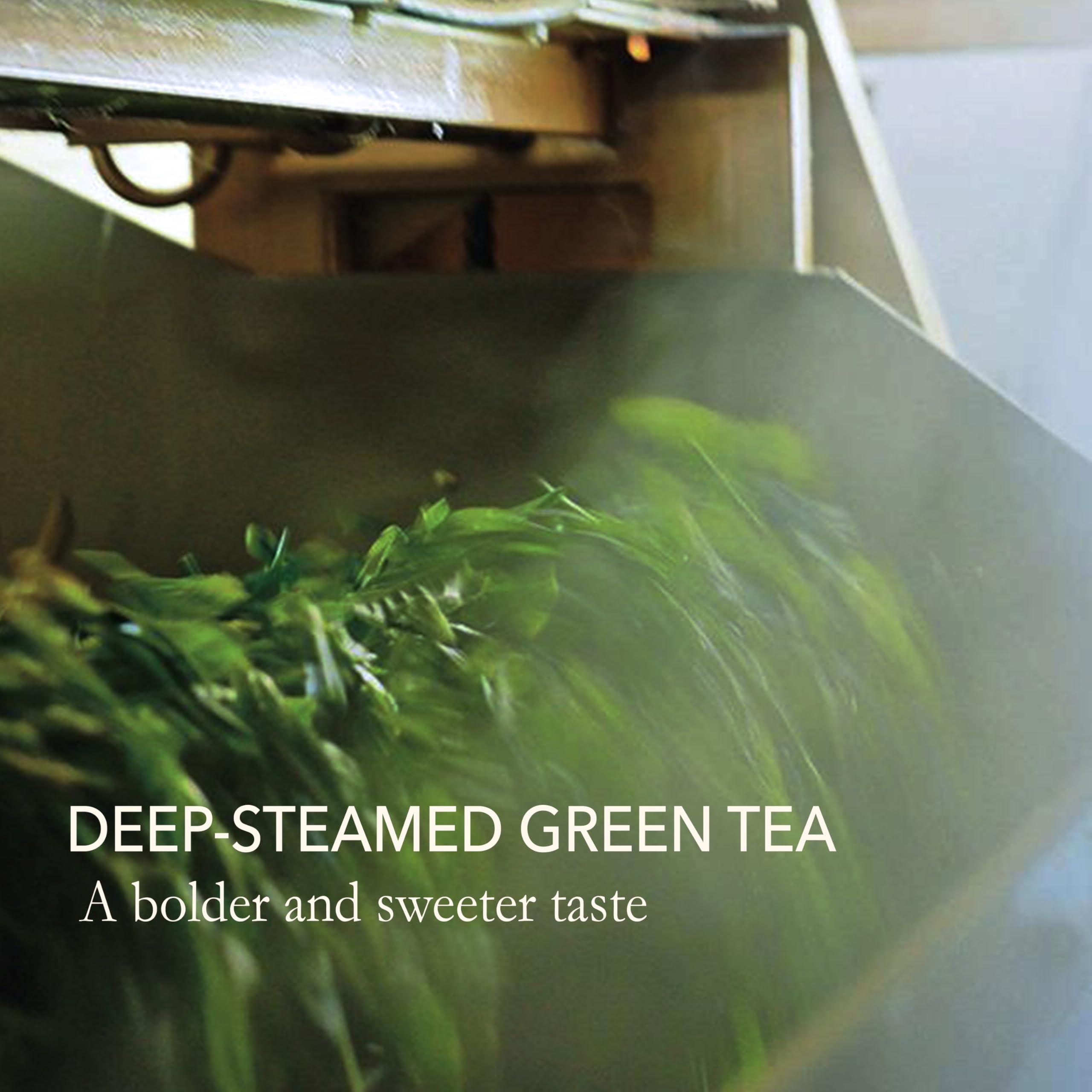 JAPANESE GREEN TEA CO. HARVESTED WITH IN JAPAN Japanese Green Tea Co. Aracha Gokuzyo Japanese Green Tea (50 Pack) Highest-Grade Deep Steamed Sencha Organic Japanese Crude Tea with Intense Aroma and Taste