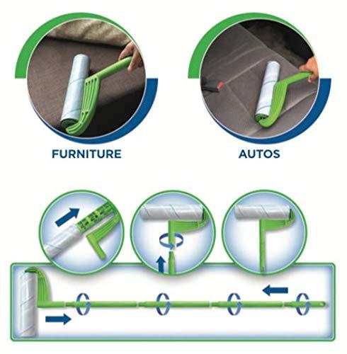 Leo Leo MegaClean 10-Inch Wide Lint Roller Refills 3 Rolls 150 Ultra-Wide Sheets for Lint Removers Household Cleaning Easily Remove Pet Hair Dust and Debris from Floors Carpets and Furniture