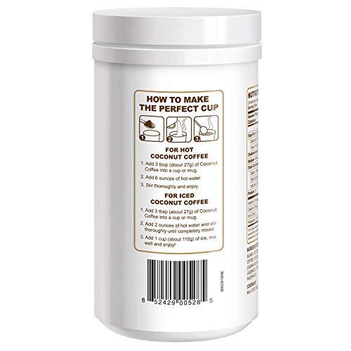 CAcafe CAcafe Coconut Coffee, Coconut Infused Colombian Coffee, Creamy Drink Mix, Make Iced or Hot, Packed with Antioxidants, Natural Energy, and Stress Relief 19.05oz