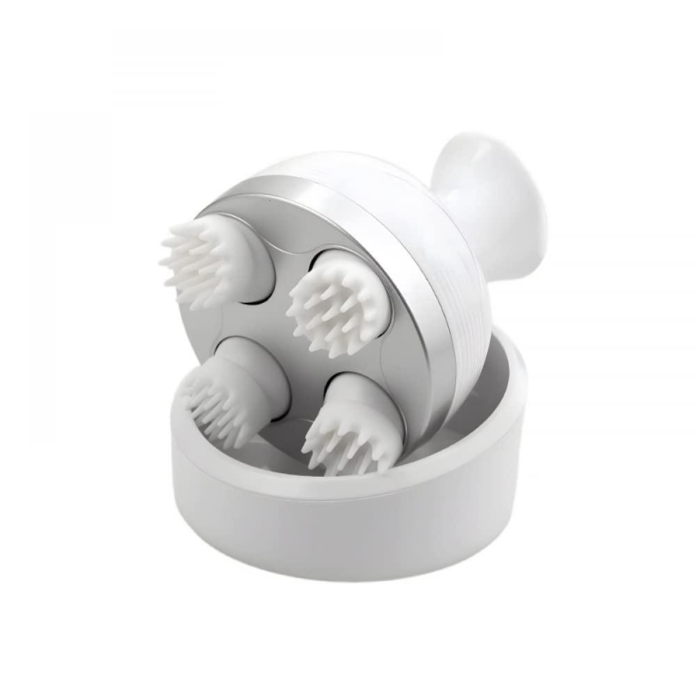 USB USB Electric Scalp Massager with 4 Replacement Massage Heads, Scalp Massager for Hair Growth and Stress Relieve, Head Massager Scalp Stress Relief, Automatic Hair Massager Scratcher Handheld Cat Massa