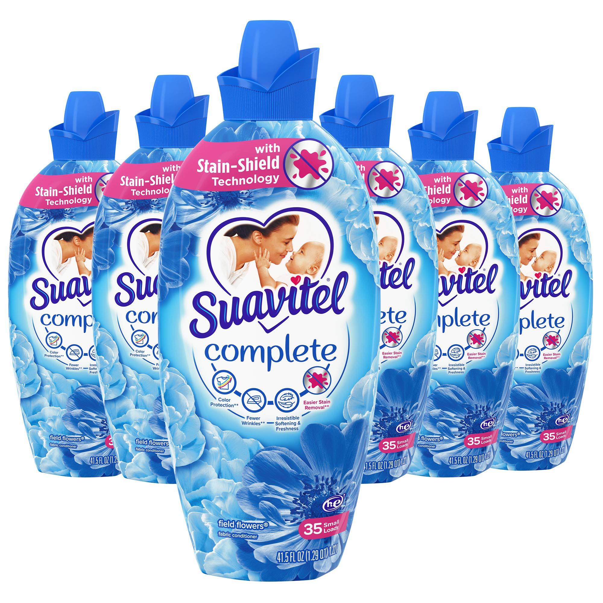 Suavitel Suavitel Complete Fabric Softener, Field Flowers, (Pack of 6) 264 Fl Oz