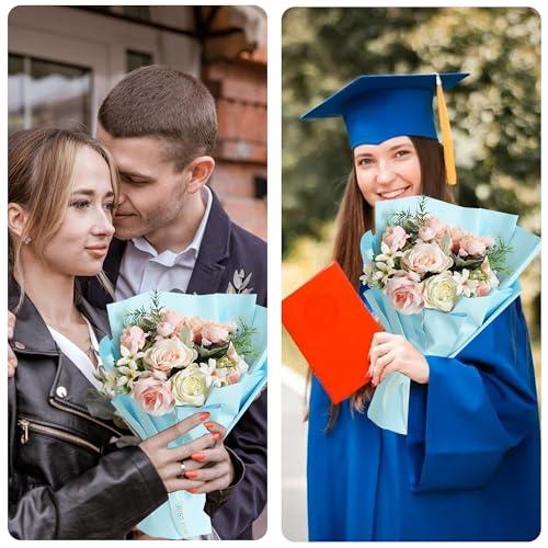 BEISHIDA BEISHIDA Light Blue Wrapping Paper Matte Solid Color Gift Wrapping Paper Roll Waterproof Floral Wrapping Paper,Packing Paper for Birthday,Valentine\'s Day,Christmas,Graduation (22.8in X 32.8ft)