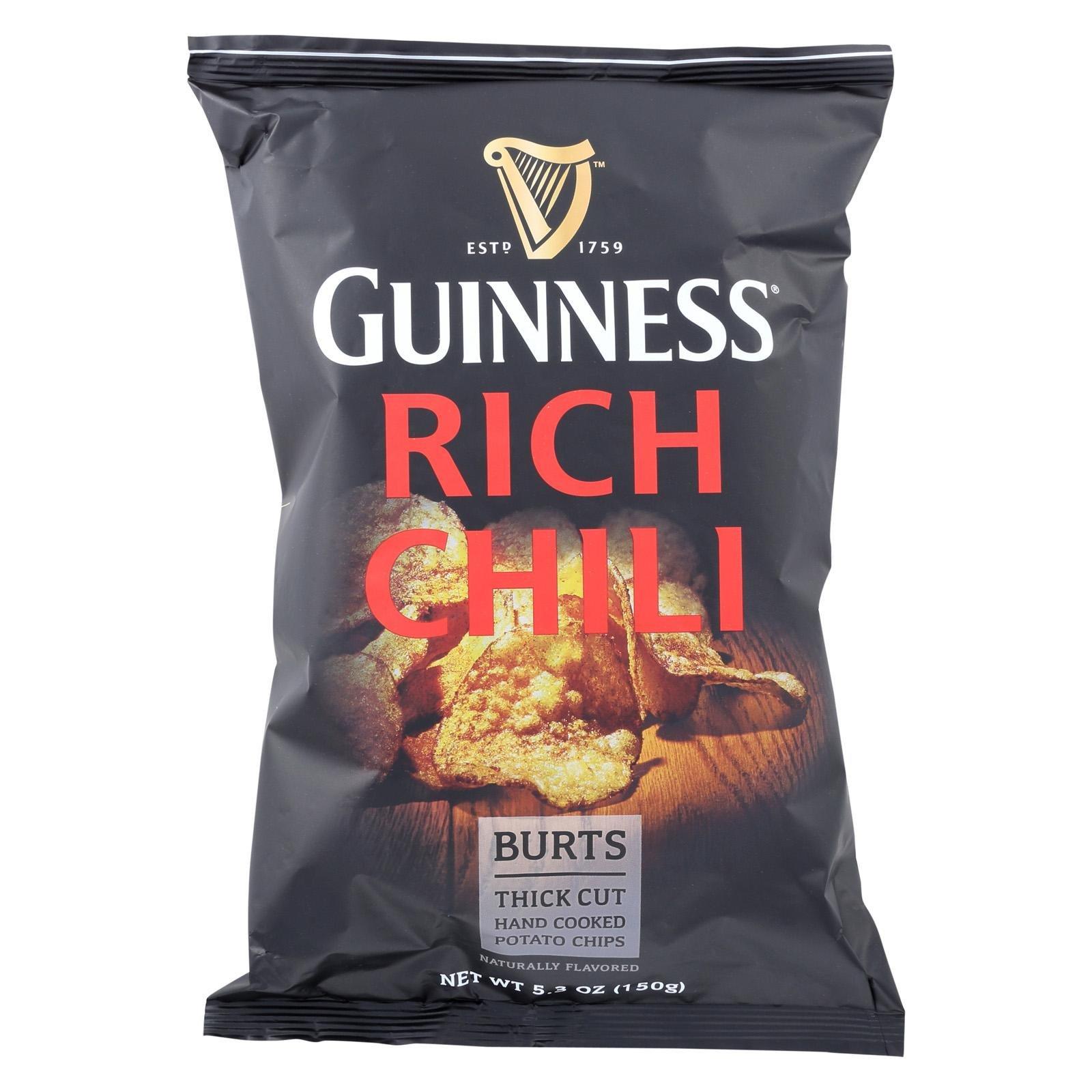 Burt's Guinness Burt's Guinness Rich Chili Thick Cut Potato Chips, 5.3 Ounce