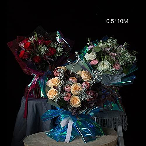 Generic Flower Wrapping Paper - 11yard/roll Rainbow Cellophane Flower Wrapping Paper rollPackaging Craft Gift Packing Paper Flower Tissue Paper - Purple - Bouquet Wrapping Paper