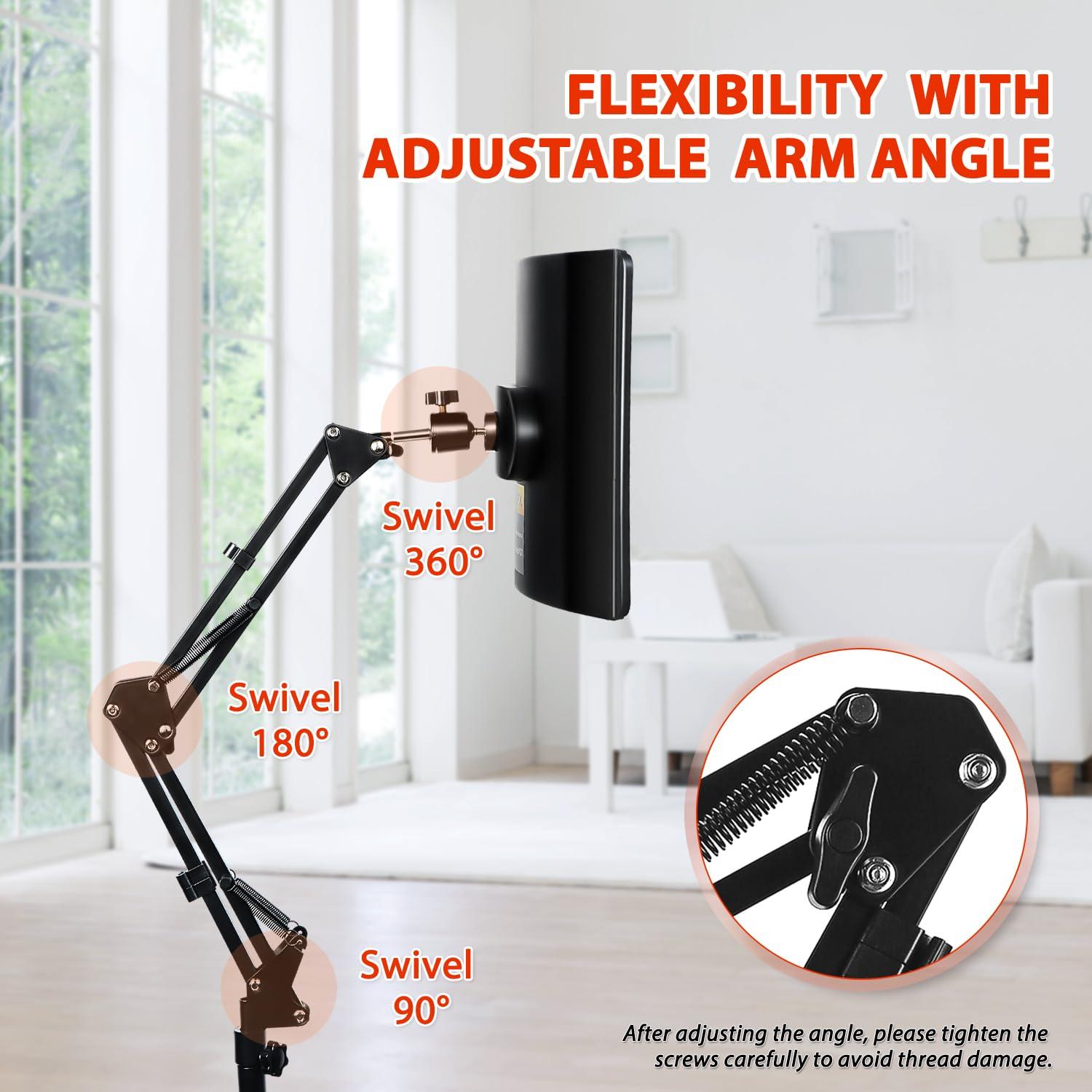 Viconor Red Light Therapy for Face and Body, Red Infrared Light Therapy Lamp with Stand Led 660nm Red Light-Therapy& 850nm Infrared Light Device for Body