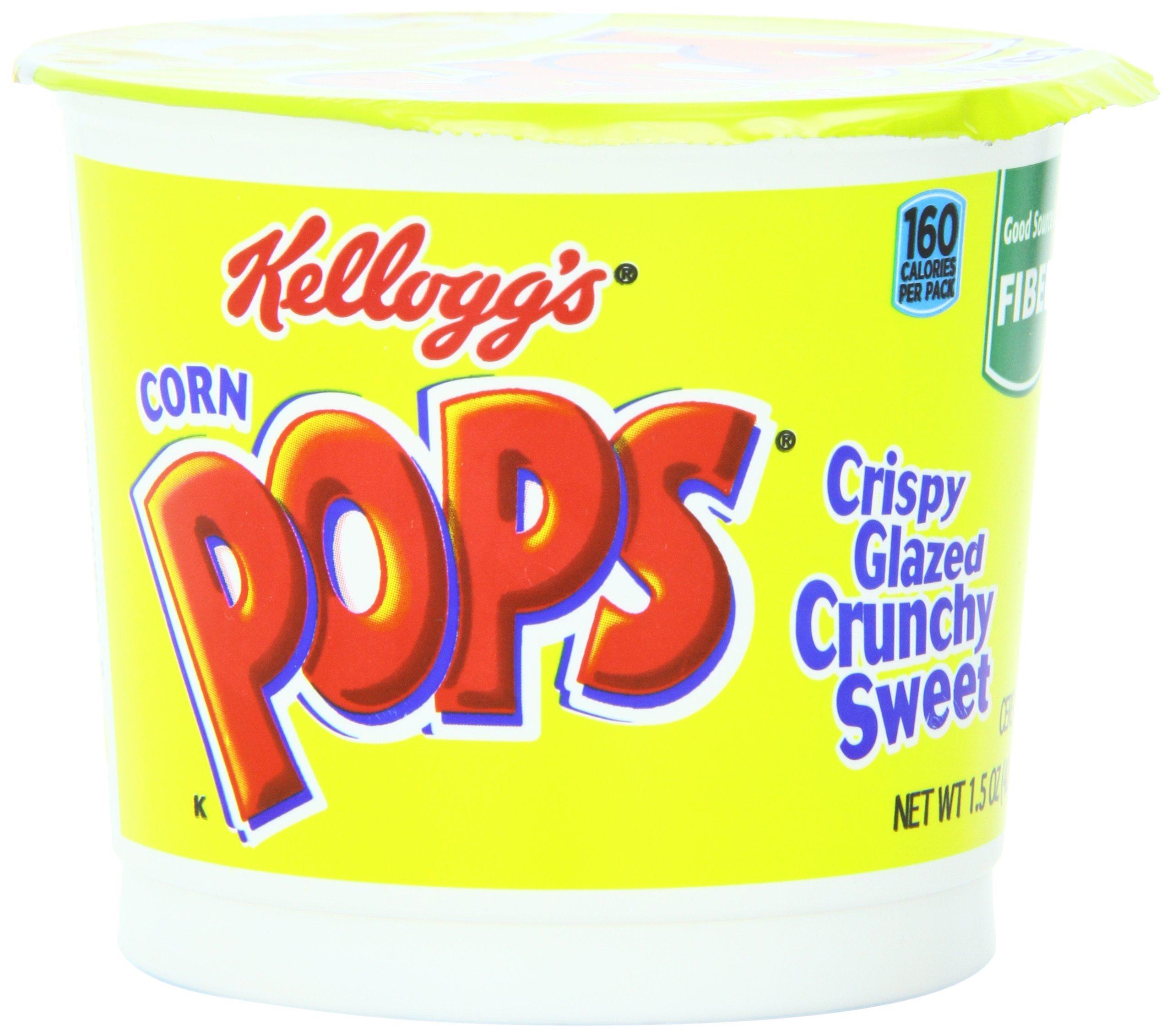 Kellogg's Kellogg's Corn Pops Breakfast Cereal, 1.5 Ounce Single Serve Cup, 6 Cups Total