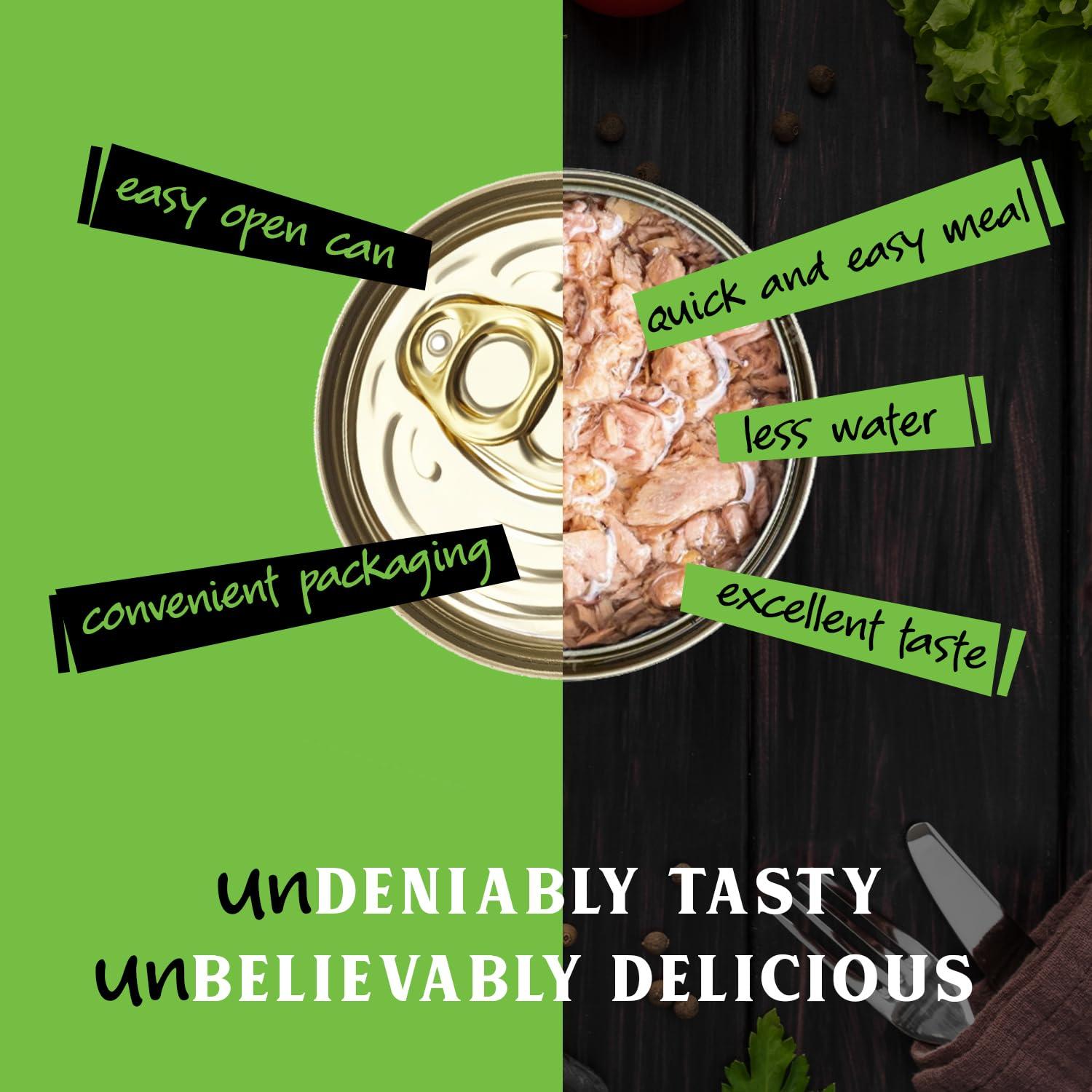 unMEAT unMEAT Plant Based Tuna Style Flakes | Easy to Prepare Plant Based Canned Tuna | Protein-Rich Vegan Tuna Flakes in Water, 12 pack