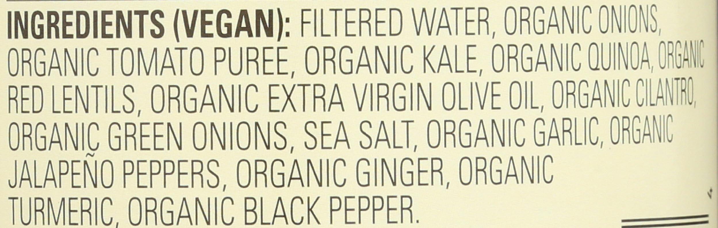 Amy's Amy\'s Soup, Vegan Quinoa, Kale and Red Lentil Soup, Gluten Free, Made With Organic Vegetables and Lentils, Canned Soup, 14.4 Oz