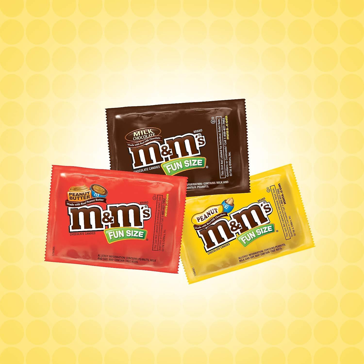 M&M'S M&M's SN51793 Chocolate Fun Size Candy Variety Bag 32.09 oz 60 Piece