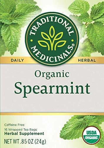 Traditional Medicinals Traditional Medicinals Organic Spearmint Herbal Tea, Healthy & Refreshing, (Pack of 1) - 16 Tea Bags