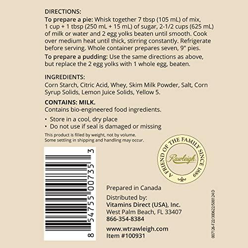 Rawleigh Rawleigh Lemon Pie Filling & Dessert Mix 16 oz / 454g - Pack of 12