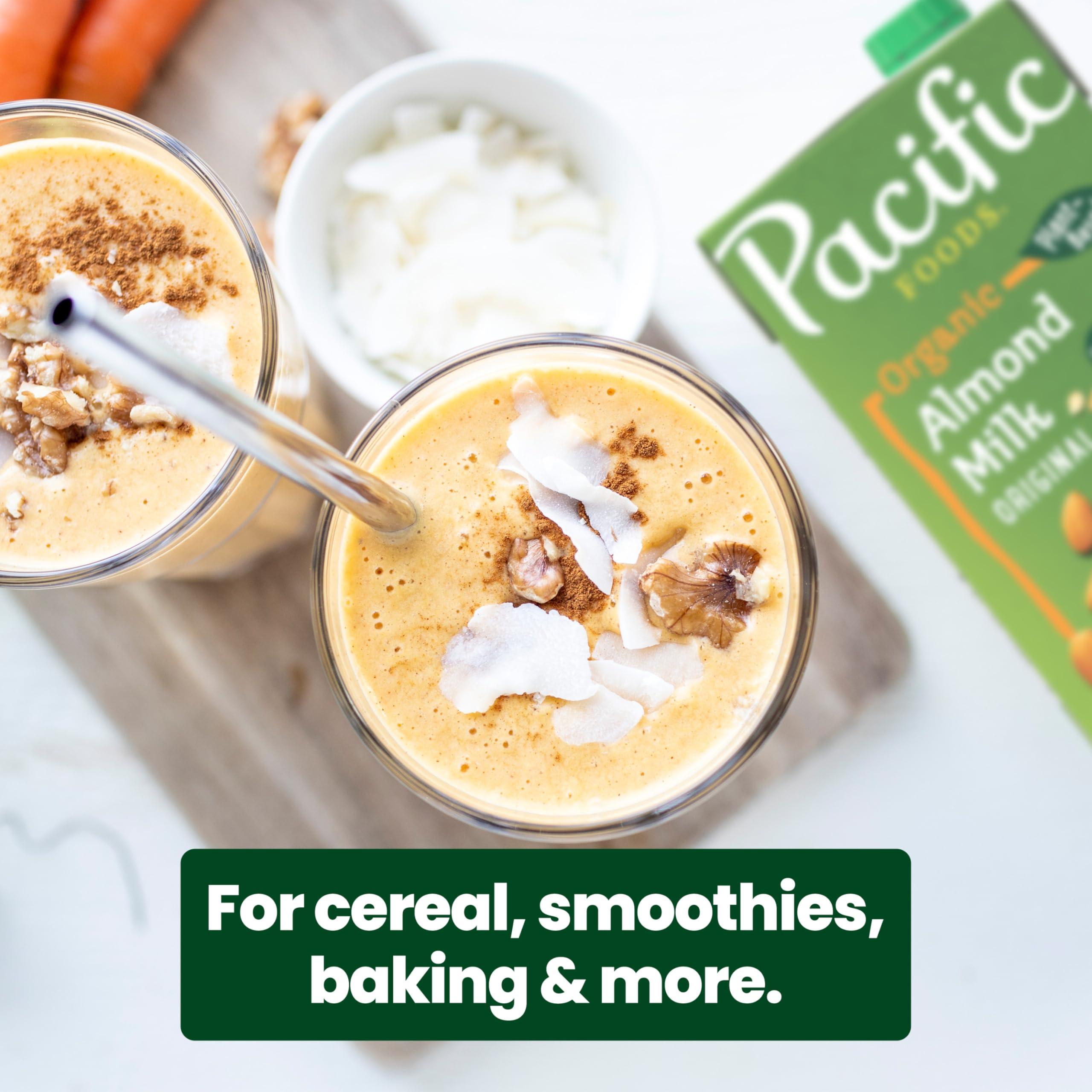 Pacific Foods Pacific Foods Original Organic Almond Milk, Plant Based Milk, 32 oz Carton