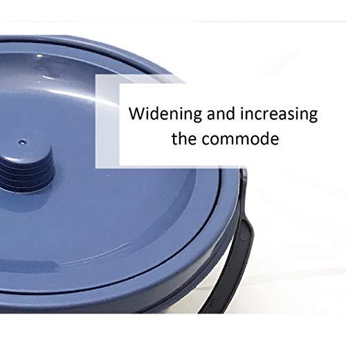 SYTH Medical Bedside Commode Toilet Seat,Folding Mobile Toilet for The Elderly Simple Toilet Chair,Sitting Side Chair Toilet Chair,Perfect for Camping, Hiking, Trips, Construction Sites, and More
