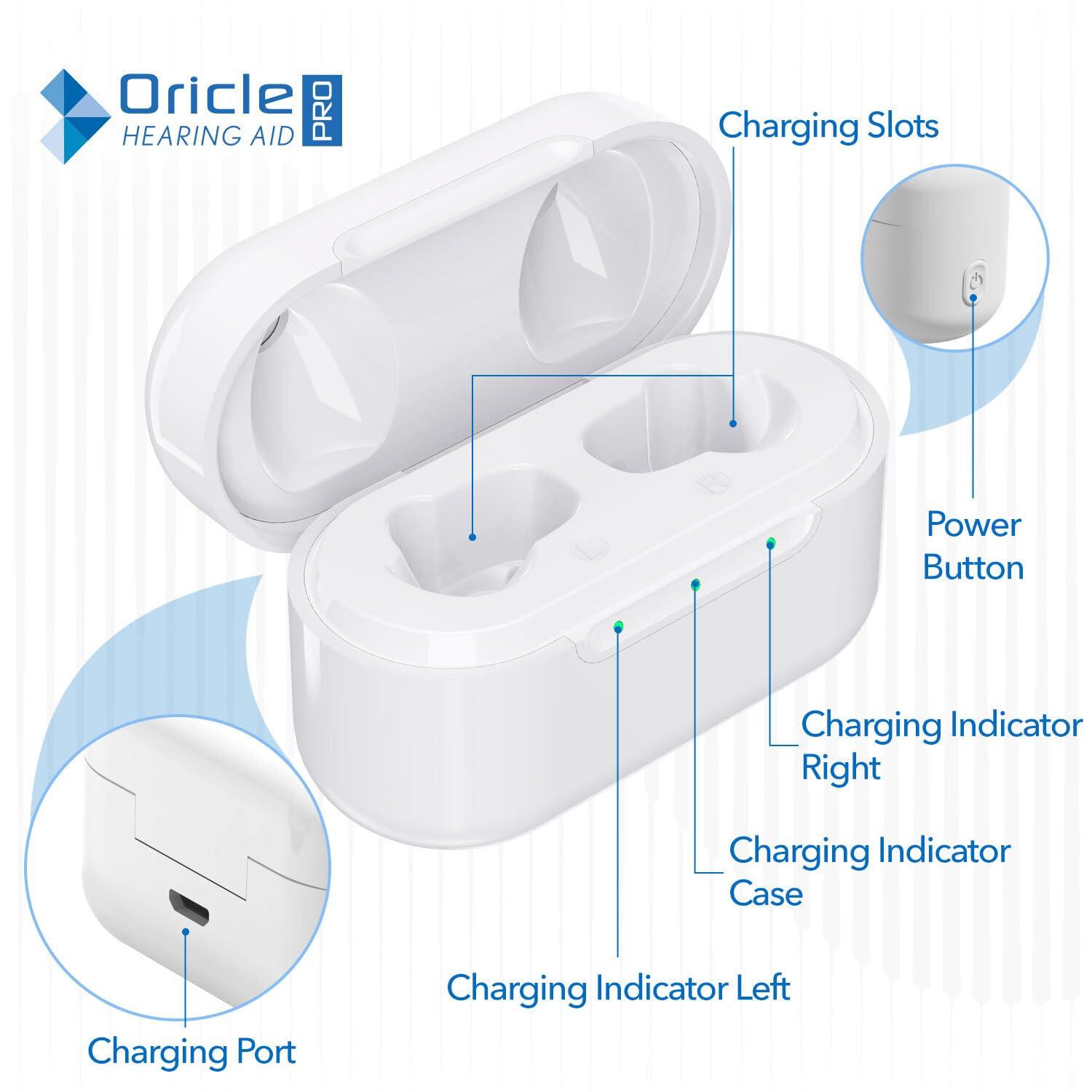 Oricle Oracle Pro Hearing Aids for Seniors - Oricle 16 Channel Hearing Aids with Noise Cancellation & Improved Sound Processing - OTC CIC Hearing Aids for Hearing Loss in Adults