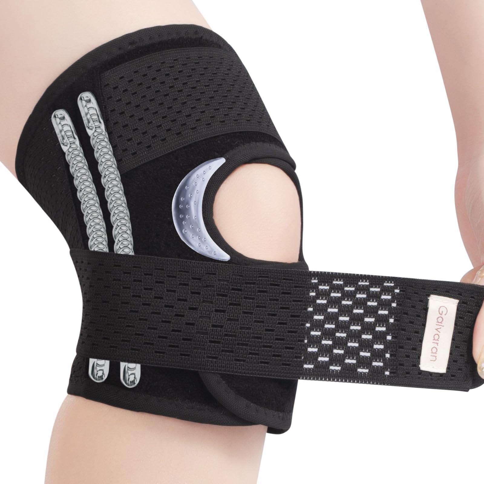 Galvaran Galvaran Knee Brace for Women & Men with Side Stabilizers Upgraded for Meniscus Tear, ACL, MCL Arthritis Knee Pain Relief, Adjustable Breathable Injury Recovery Knee Support
