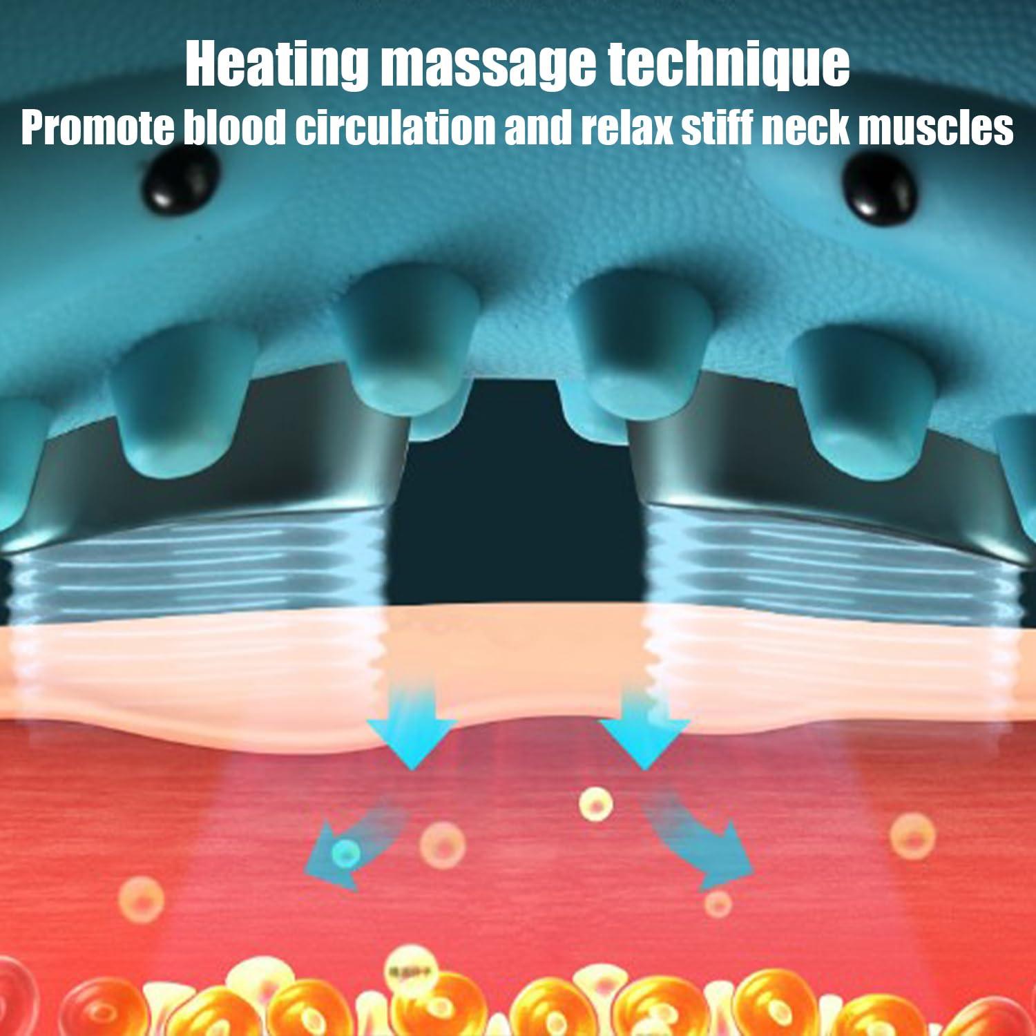 FUSSWIND Neuralife Neck Massager, 2025 NEW Neuralife Neck Hump, Shiatsu Neck and Back Massager, Electric 4D Neck and Shoulder Massager with Heat, 26 Angle Neck Massager for Pain Relief Deep Tissue(2PCS)