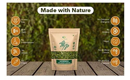 NineLife Basics Moringa Tea Cut Leaves 8 Ounces(0.5 lb), Rich Source of Antioxidants - Green Nectar (2 Pack - 16 Ounces)