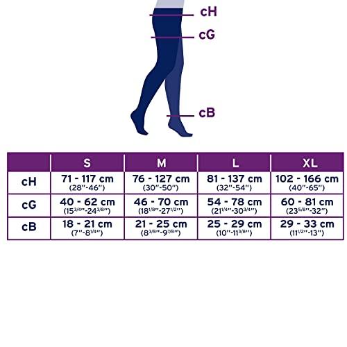 JOBST JOBST UltraSheer Compression Stockings, 20-30 mmHg, Waist High, Closed Toe, Honey, X-Large