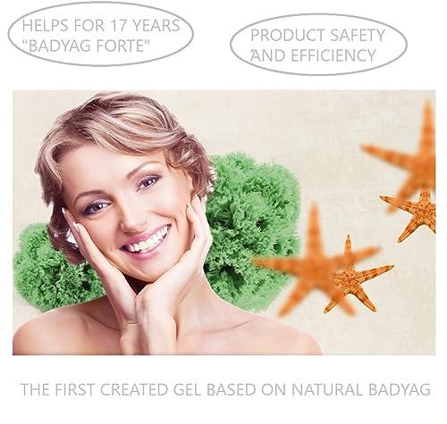 DUOSHOP Gel \"Badyaga Forte\" Ointment from Edema, for Bruises, Hematom, Acceleration of Healing, from Pigment and Stagnant Spots, Bodyaga Skin Cream, Mask for Bruises, Gel Against Bruises, 75 ml