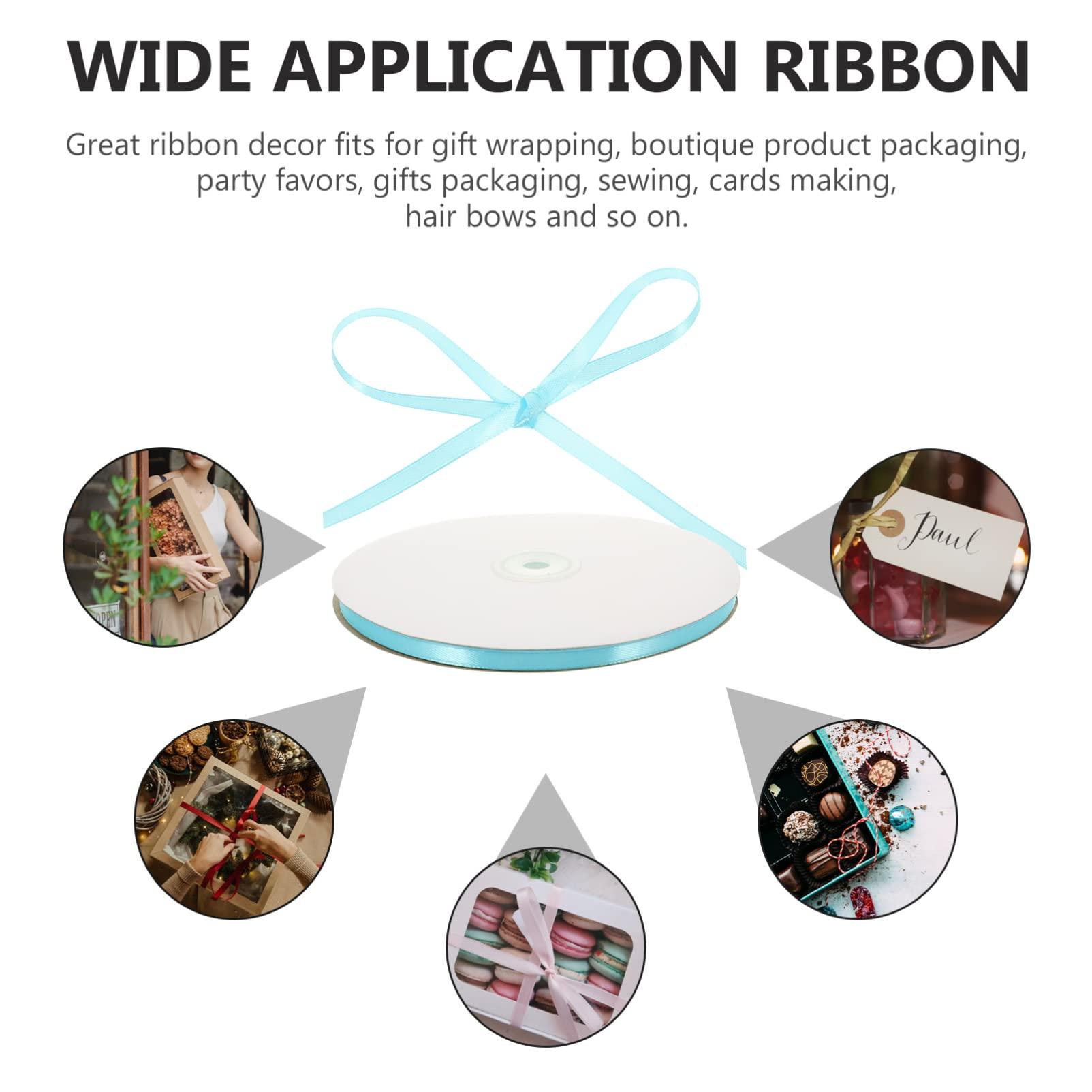 VICASKY VICASKY 6mm Ribbon Ribbon Garland Decor Flower Embellishments Ribbon for Bouquet Polyester Ribbon Ribbons for Presents Ribbon for Hair Flower Packing Accessories Delicate Ribbon