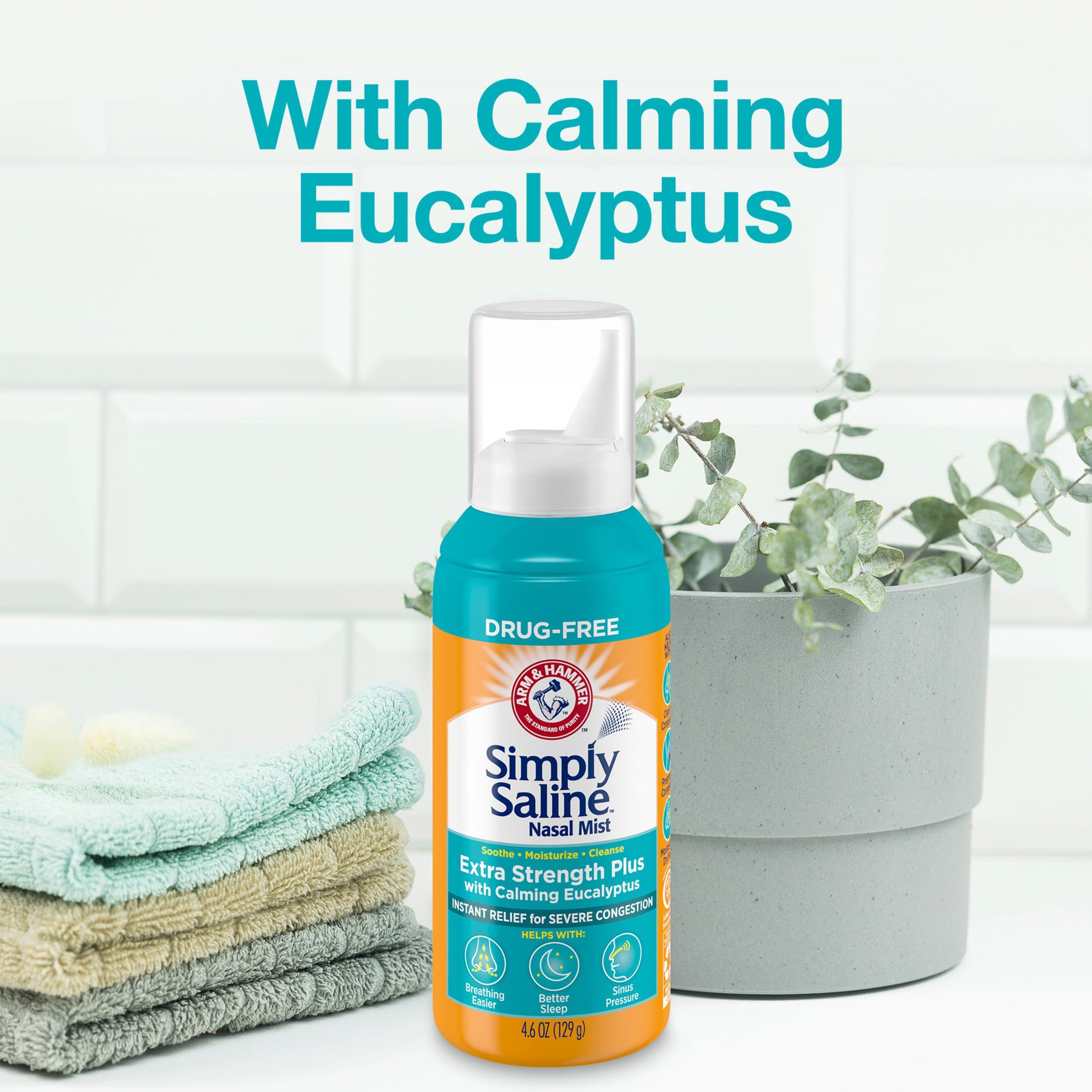 Simply Saline Arm & Hammer Simply Saline Adult Nasal Mist Extra Strength Plus w/Eucalyptus