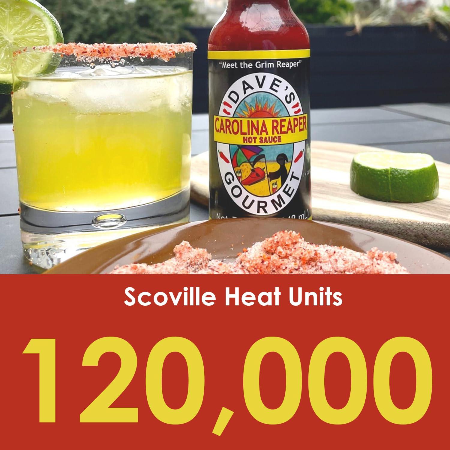 Dave's Gourmet Dave's Gourmet Carolina Reaper Hot Sauce Add Flavor and Heat to Dips, Spreads, Sauces and Marinades - 3 Bottles