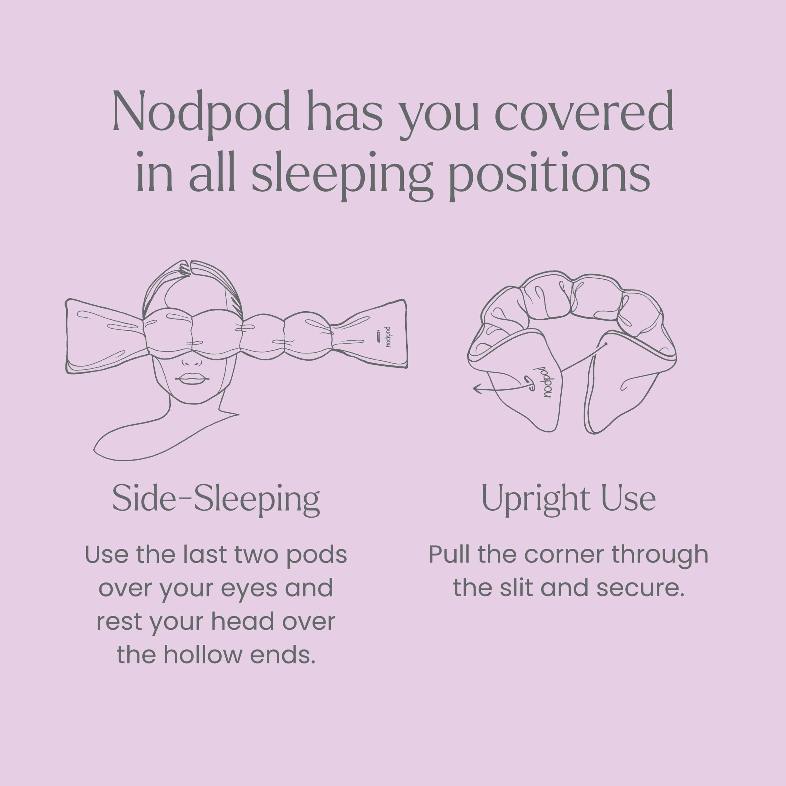 nodpod Nodpod Gentle Pressure Sleep Mask | Patented Light Blocking Design for Sleeping, Traveling & Relaxation - Wisteria