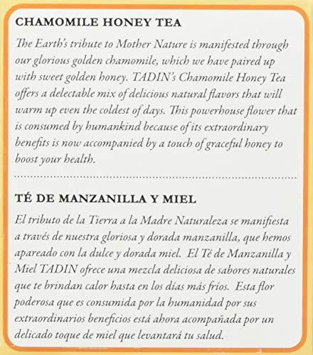 Tadin Tea TADIN TEA TEA BAG MANZANILLA CON MIEL,24 Count (Pack of 6)