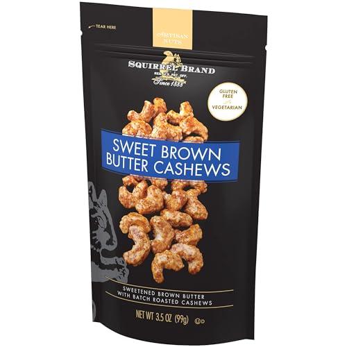 Squirrel Brand Squirrel Brand Sweet Brown Butter Cashews, 3.5 Ounces Resealable Bag, Gluten Free, Vegetarian