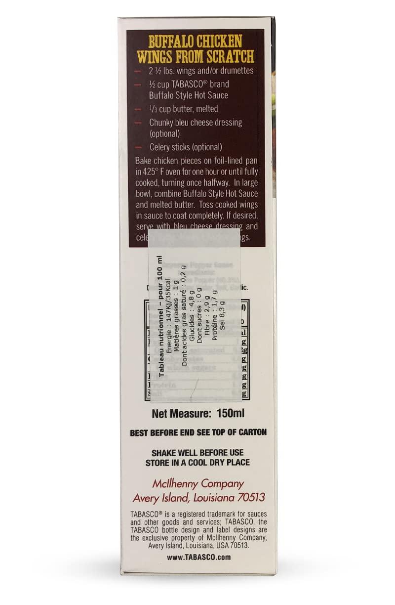 Tobasco Brand Hot Pepper Sauce Tabasco Brand Hot Pepper Sauce - Buffalo Wing Style 5 Oz