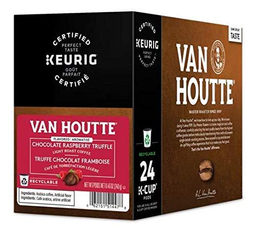 Van Houtte Van Houtte Chocolate Raspberry Truffle Coffee, Single-Serve Keurig K-Cup Pods, Flavored Light Roast Coffee, 96 Count