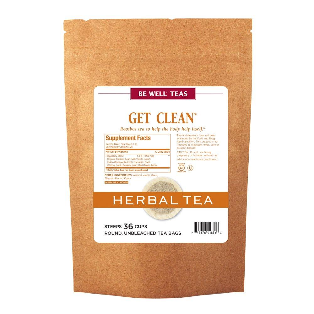 The Republic of Tea The Republic of Tea Be Well Teas No. 7, Get Clean Herbal Tea For Detoxing, Refill Pack of 36 Tea Bags