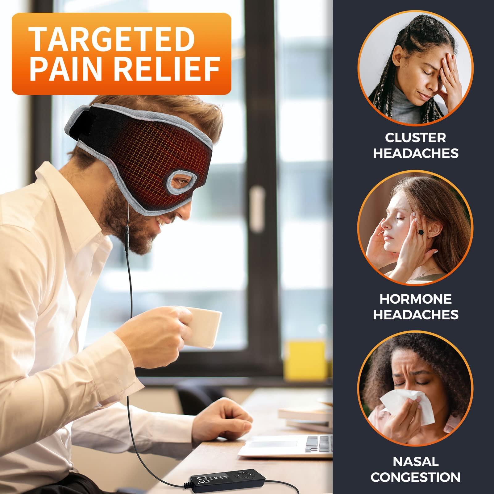 ELEKHEAL ELEKHEAL Sinus Relief Mask with 3 Heat Settings for Sinus Pressure Relief, Face Heating Pad for Face, Sinusitis, Tension Headache Relief