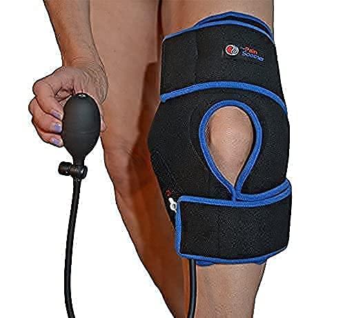 The Pain Soother Reusable Ice Pack for Knee - Cold Therapy Compression Wrap with Air Pump and Additional Cold Pack Replacement