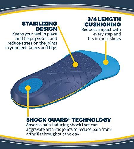 Dr. Scholl's Dr. Scholl's Arthritis Pain Relief Orthotics // Clinically Proven Immediate Relief of Osteoarthritis Pain in Feet, Knees and Hips, Blue