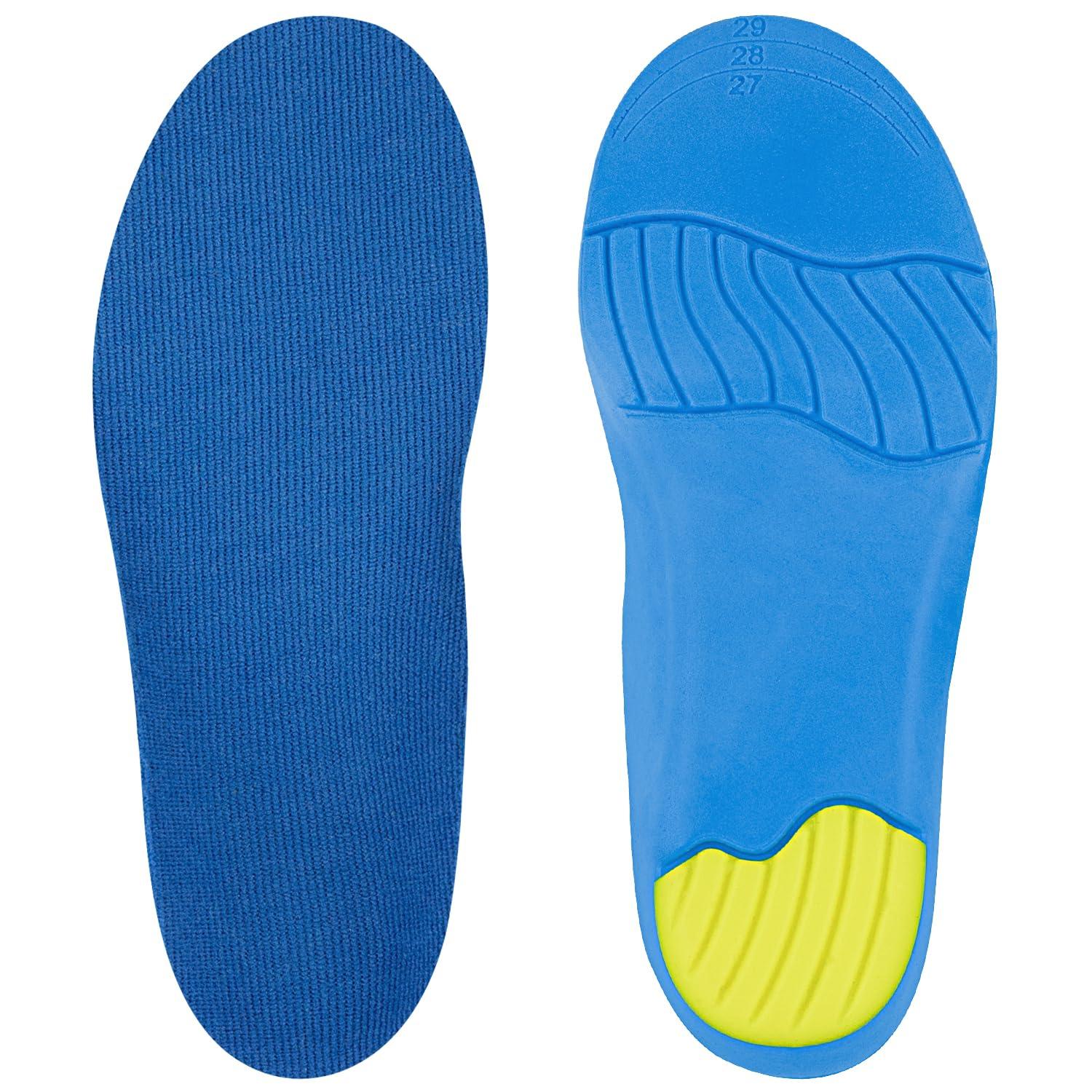 Endoto Endoto Arch Support Insoles for Toddlers Kids and Youth Flat Feet Foot, Footwear Inserts for Boys & Girls, for Big and Little Kids Orthotic(Size:EU 33-35 / US 2.5-4.5 Little Kid)